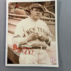 1995 New York Yankees Yearbook Babe Ruth Hits 100 46th Annual Edition MLB